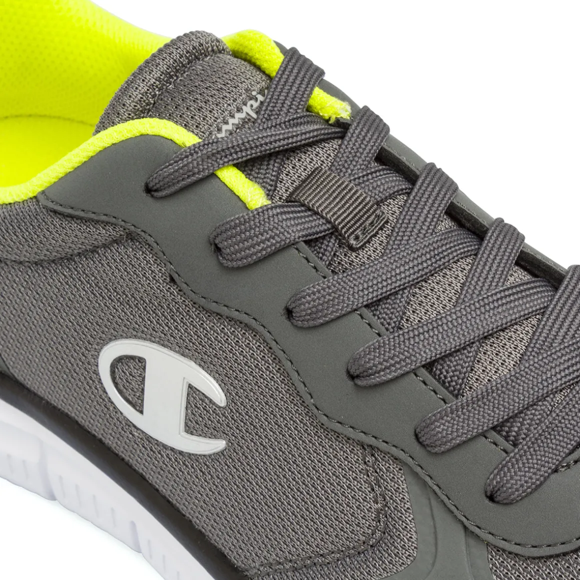 Sneakers Grigie da Uomo con dettagli lime Champion EL45 Low Cut