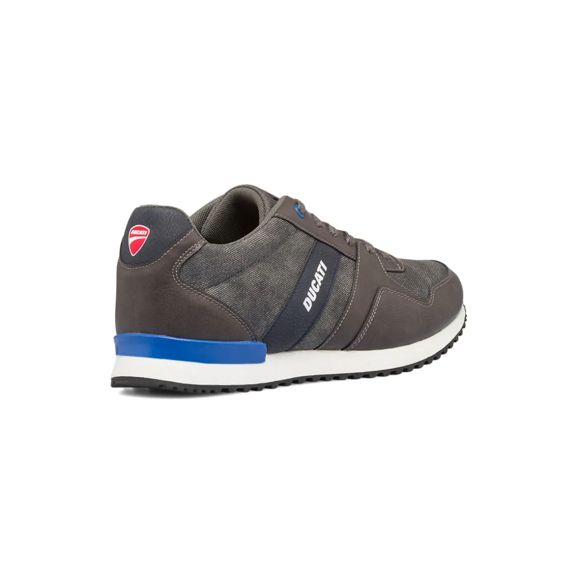 Sneakers grigie da uomo con logo laterale Ducati