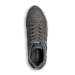 Sneakers grigie da uomo con logo laterale Ducati