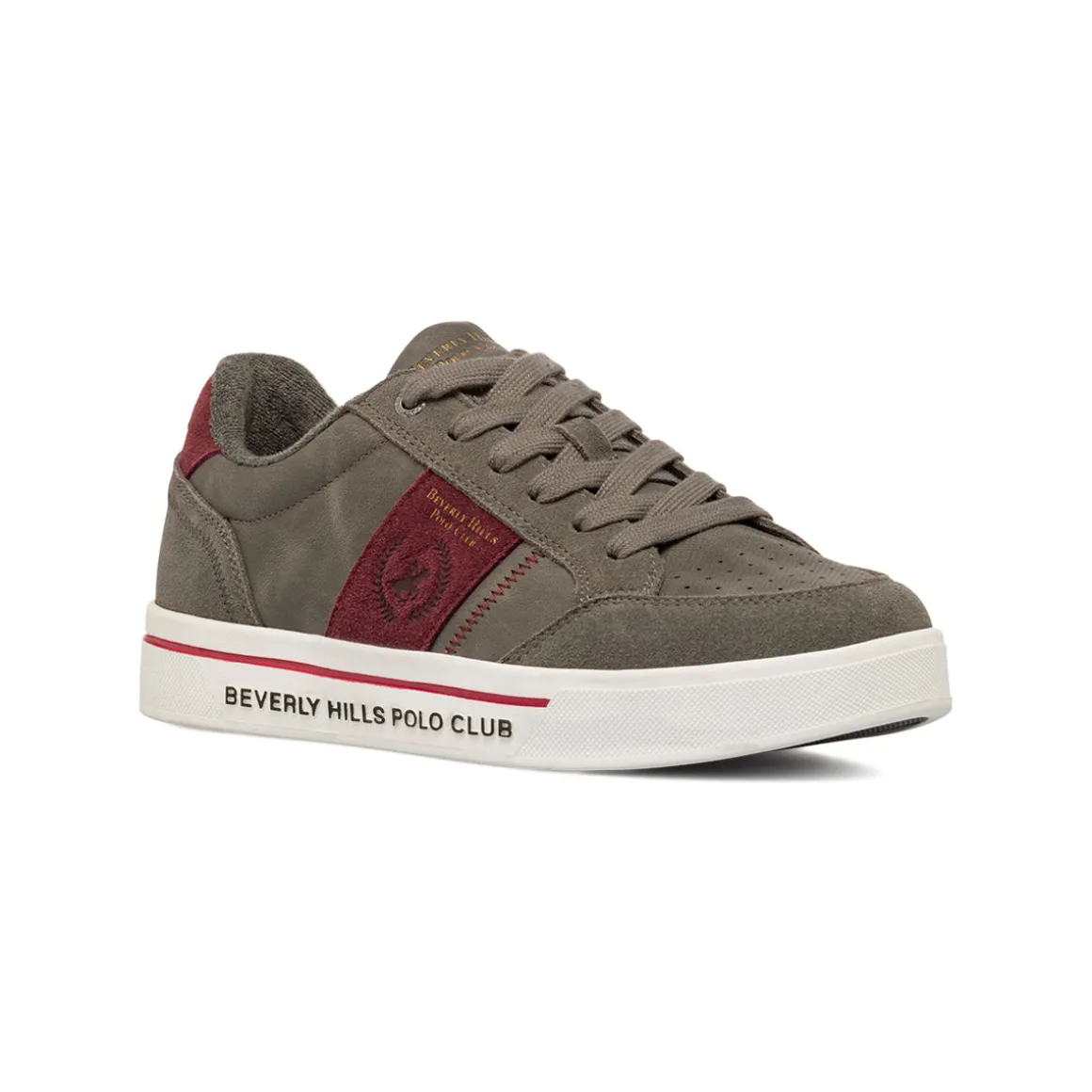 Sneakers Grigie da Uomo con dettagli in contrasto Beverly Hills Polo Club