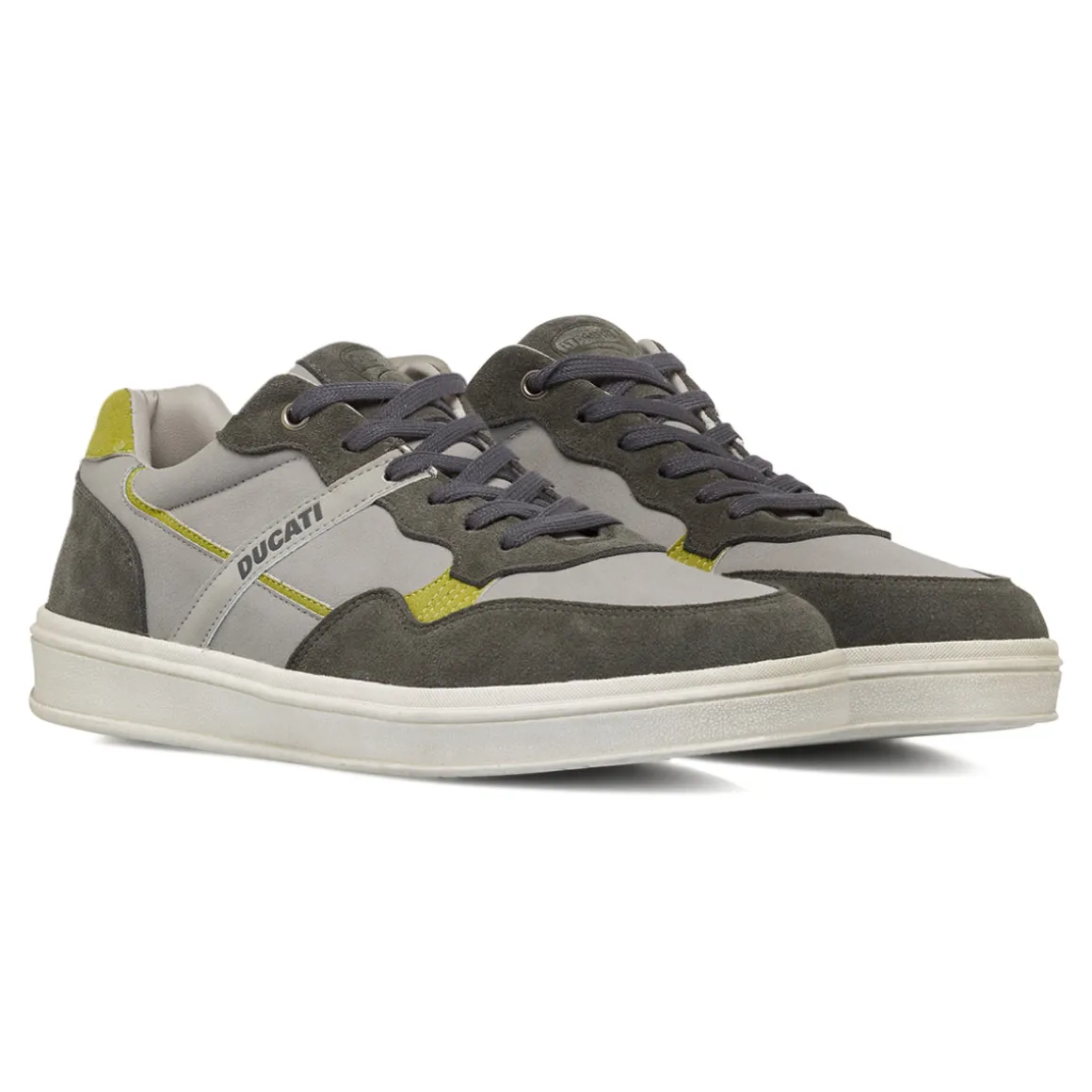 Sneakers grigie da Uomo con dettagli in contrasto Ducati