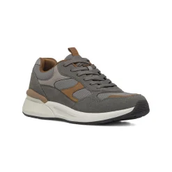 Sneakers grigie da Uomo con dettagli marroni in contrasto Ducati