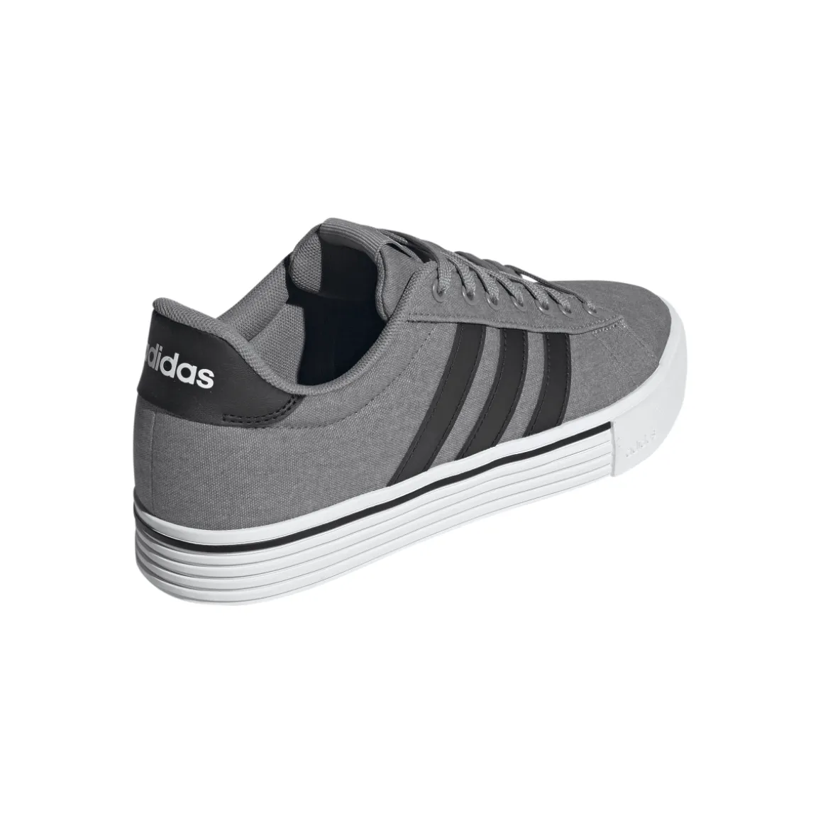Sneakers grigie da Uomo in tela con tre strisce DAILY 4.0 adidas