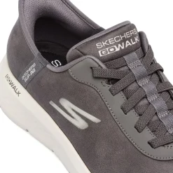 Sneakers Grigie da Uomo Skechers in Memory Foam Go Walk Slip-Ins