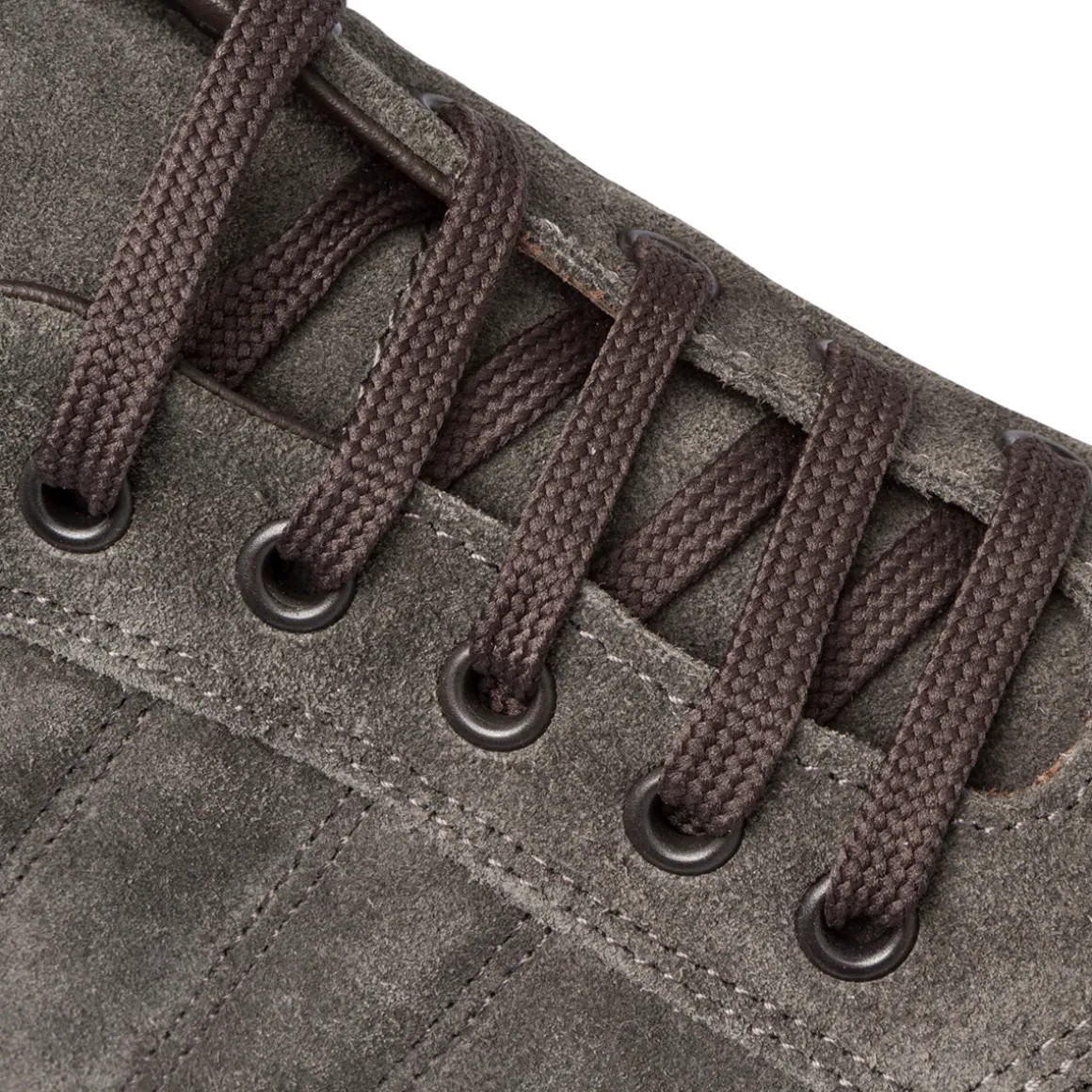 Sneakers grigie in pelle scamosciata da uomo Primopiano
