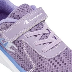 Sneakers lilla da bambina con chiusura a strappo Champion