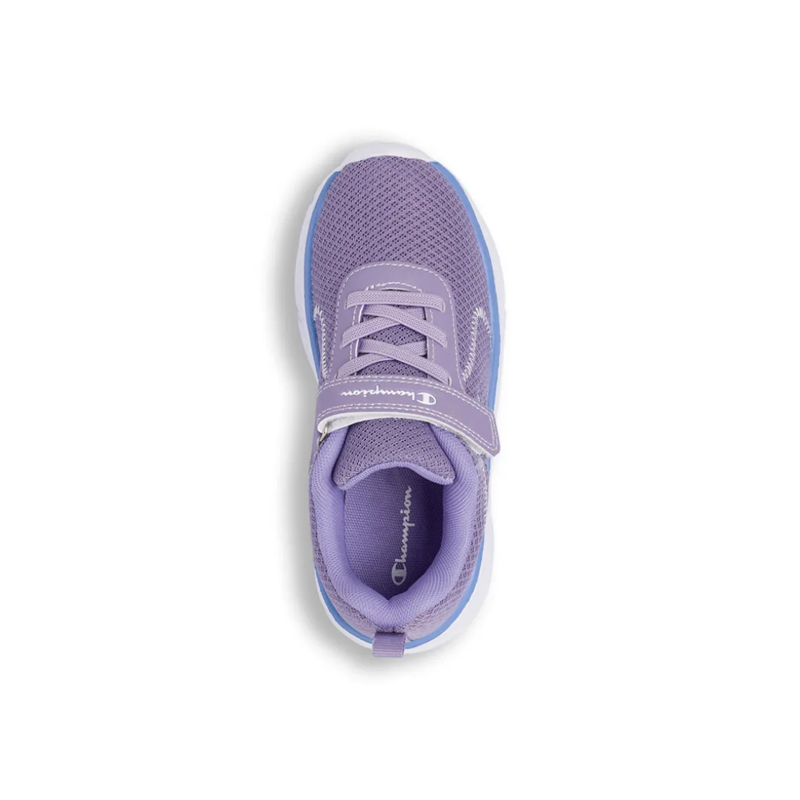 Sneakers lilla da bambina con chiusura a strappo Champion