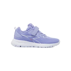 Sneakers lilla da Bambina con strappo e logo Diadora