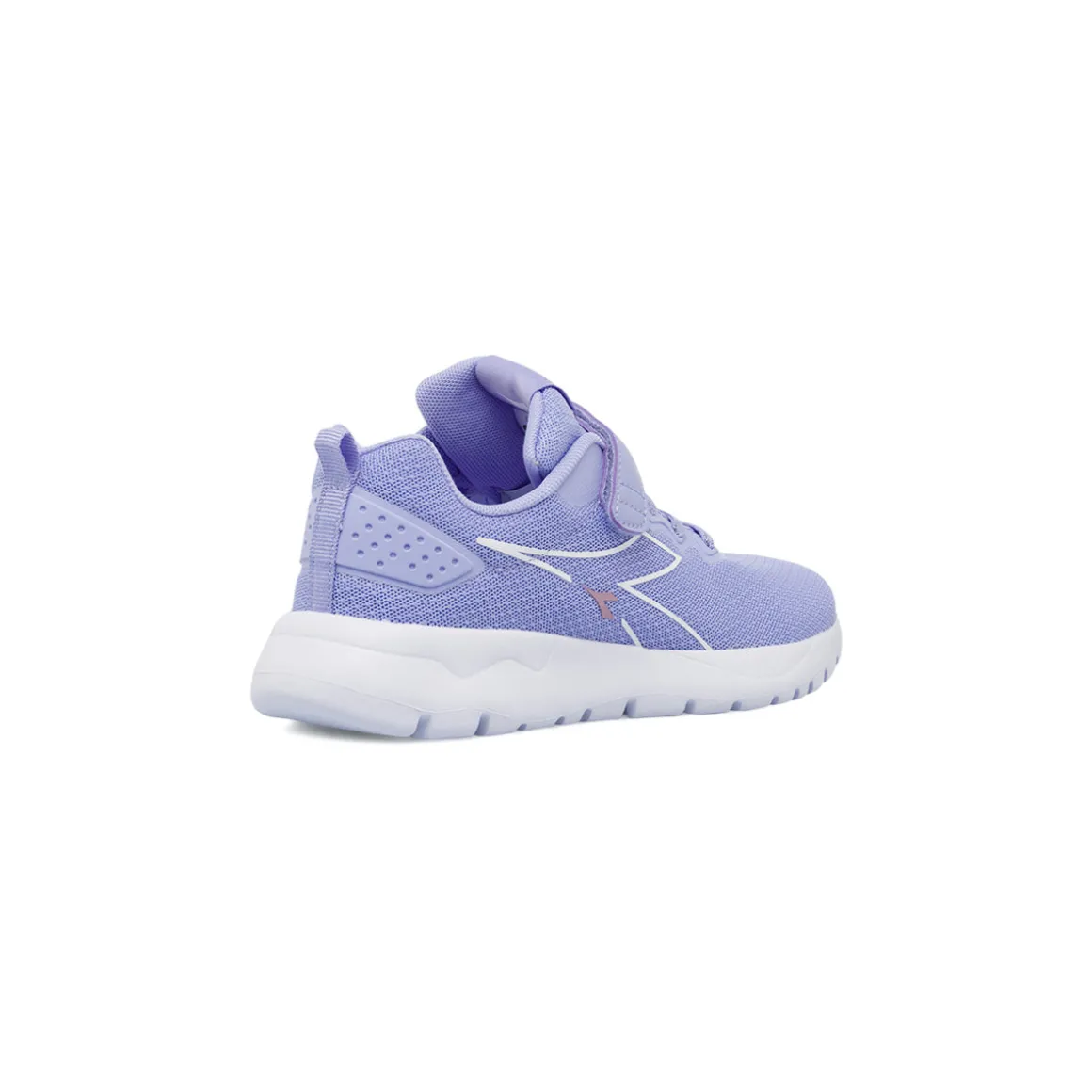 Sneakers lilla da Bambina con strappo e logo Diadora