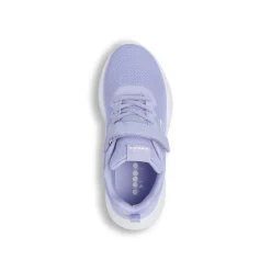 Sneakers lilla da Bambina con strappo e logo Diadora