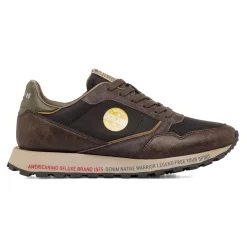 Sneakers marrone da Uomo effetto vintage Americanino