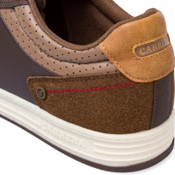 Sneakers marroni da Uomo con inserto effetto scamosciato Carrera Jeans