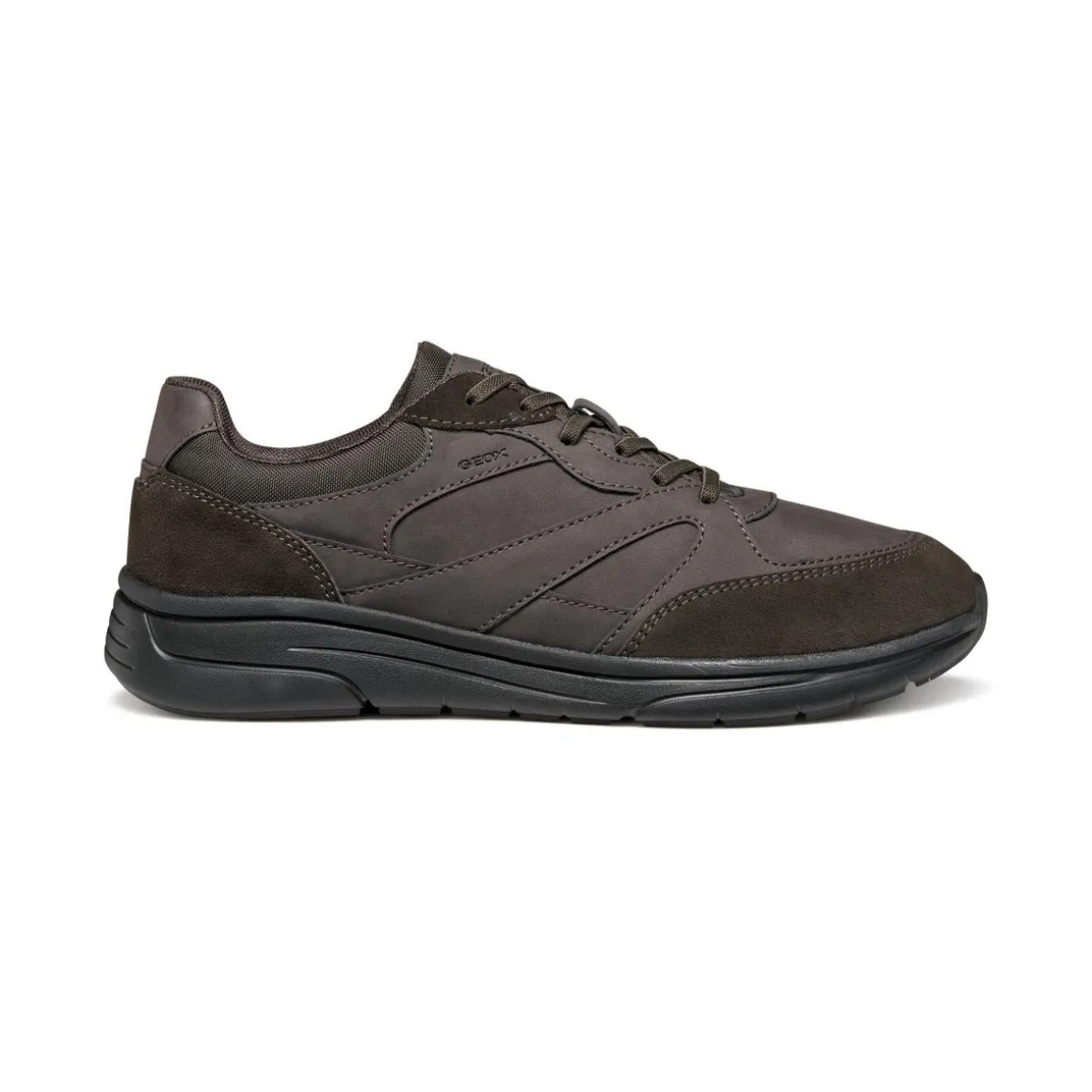 Sneakers marroni da Uomo con suola traspirante Geox