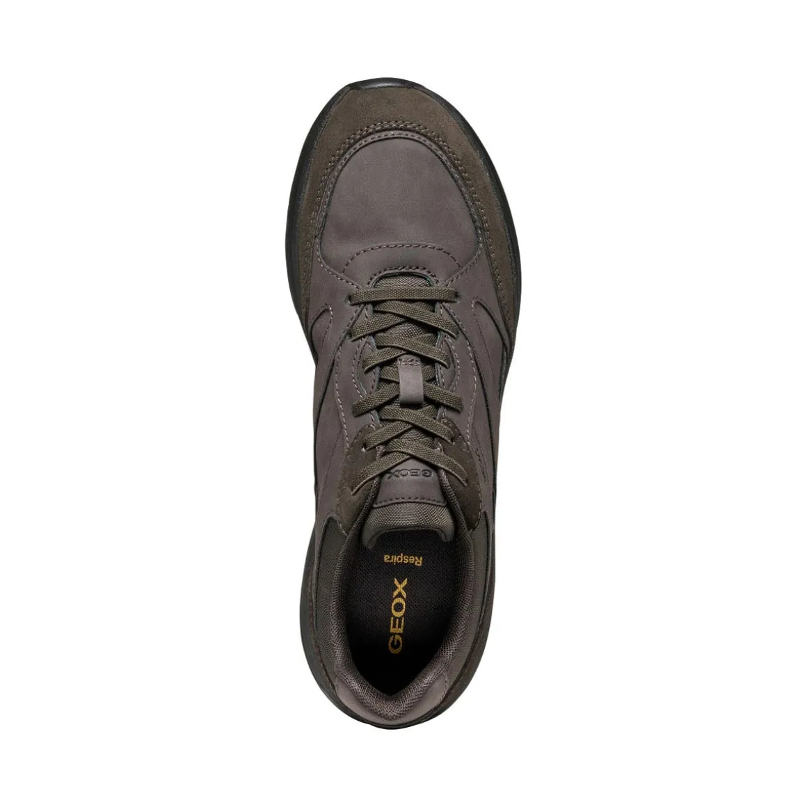 Sneakers marroni da Uomo con suola traspirante Geox