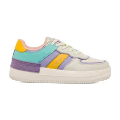 Sneakers multicolore da donna con dettagli traforati Lumberjack Freya