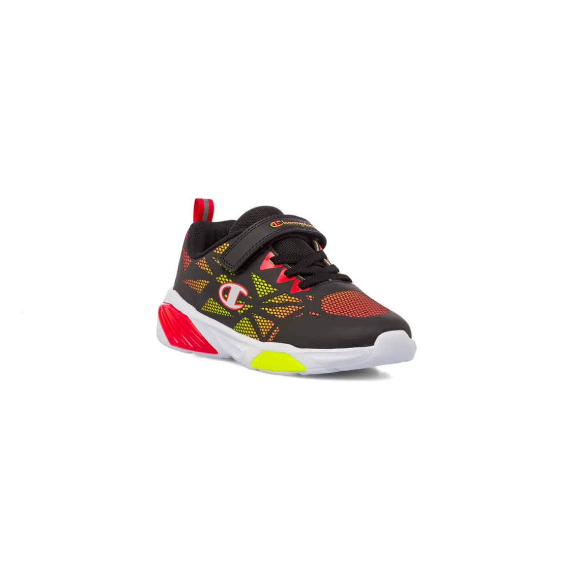 Sneakers nere da Bambino Champion con chiusura a strappo e luci