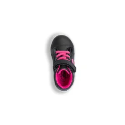 Sneakers nere da bambina primi passi con dettagli fiori rosa e glitter Le Scarpe di Alice