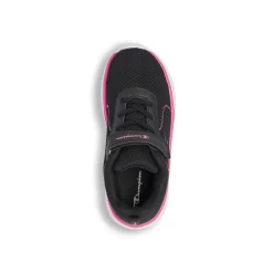 Sneakers nere da bambina con strappo e dettagli rosa Champion