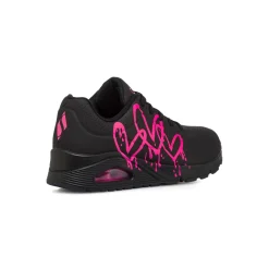 Sneakers nere da Donna con stampa cuori e soletta memory foam Skechers Uno