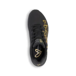 Sneakers nere da Donna con dettagli oro e memory foam Skechers Uno