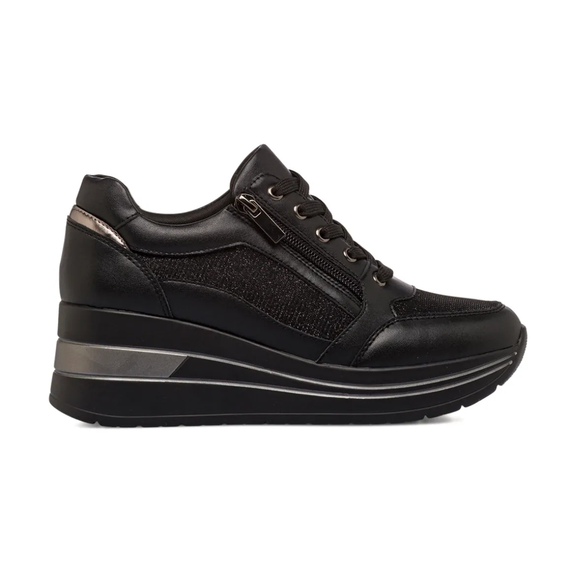 Sneakers nere da Donna con zip laterale Lora Ferres
