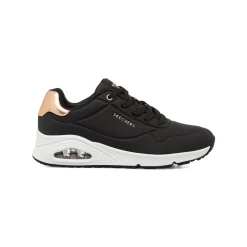 Sneakers nere da Donna con dettagli oro rosa Skechers UNO
