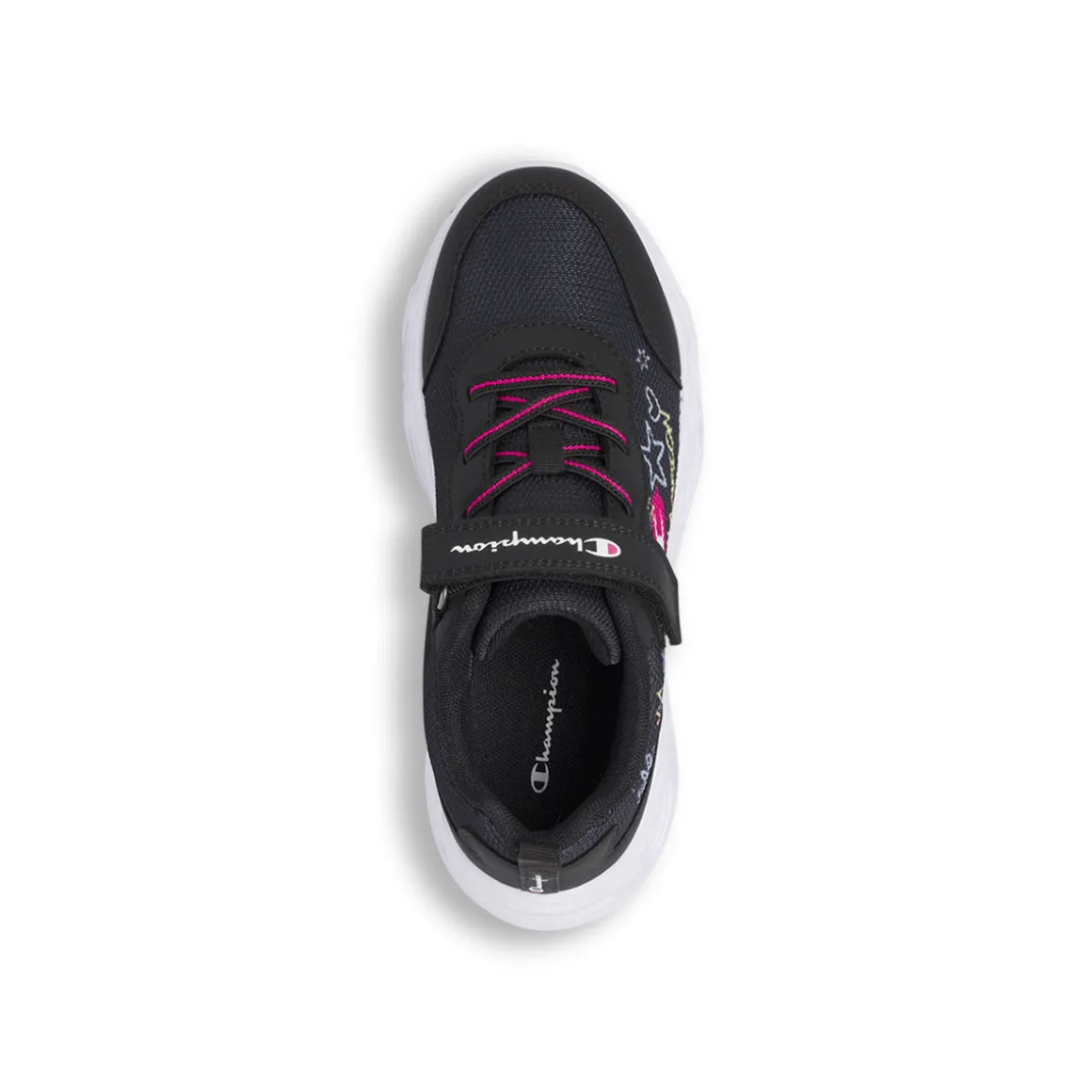 Sneakers nere da Ragazza Champion con luci e strappo