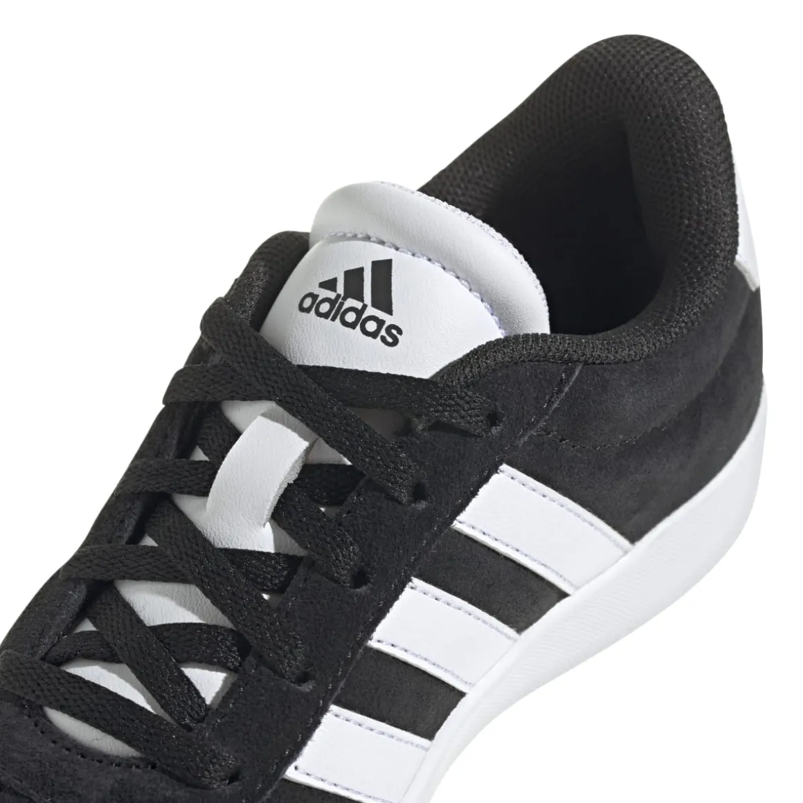 Sneakers nere da ragazzo con strisce bianche adidas VL Court 3.0 K