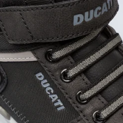 Sneakers nere da ragazzo con logo Ducati