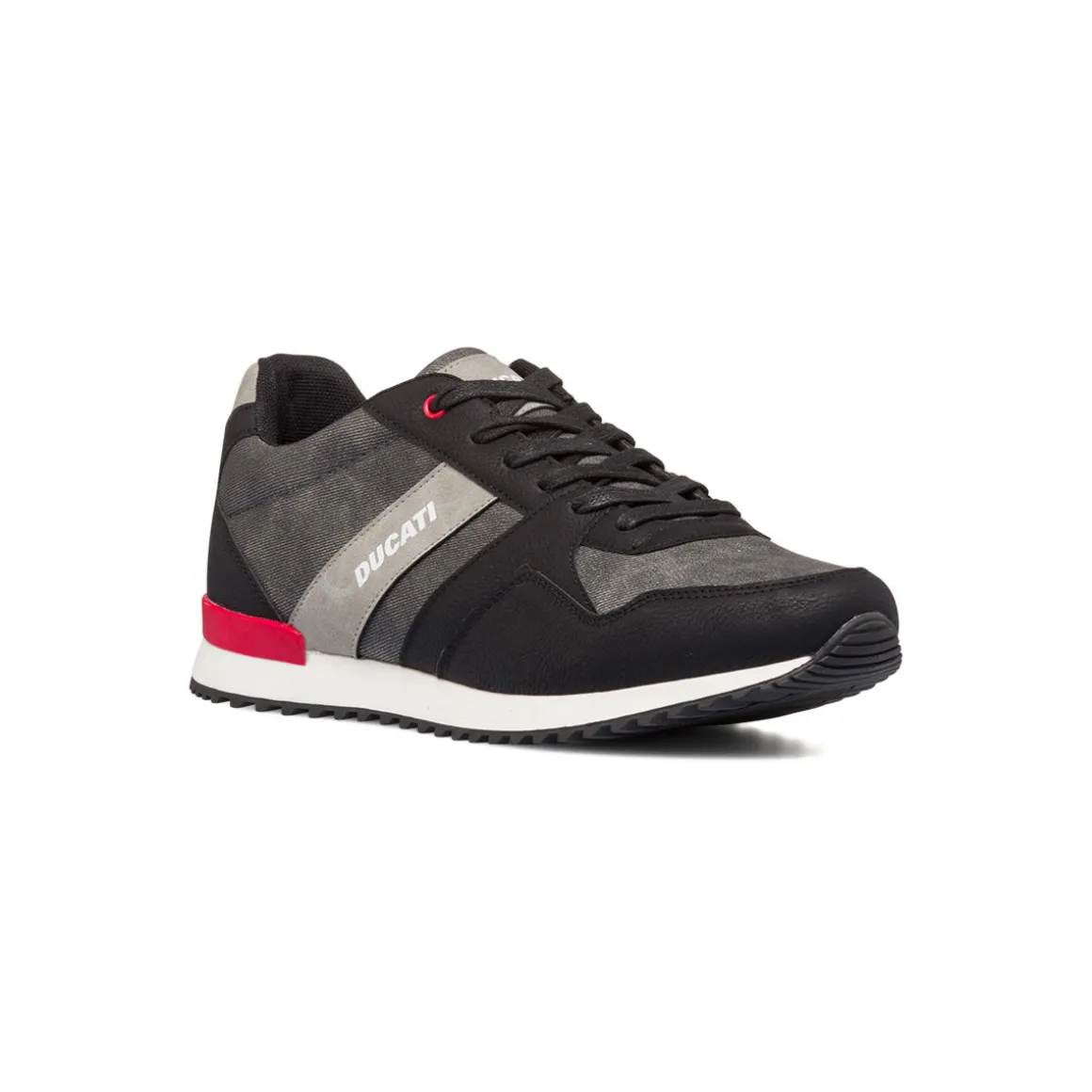 Sneakers nere da uomo con logo laterale Ducati