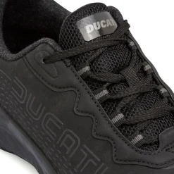 Sneakers nere da uomo con dettagli in rilievo e logo Ducati Rain