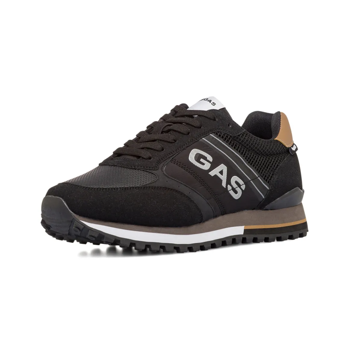 Sneakers nere da Uomo con dettagli in tessuto Gas