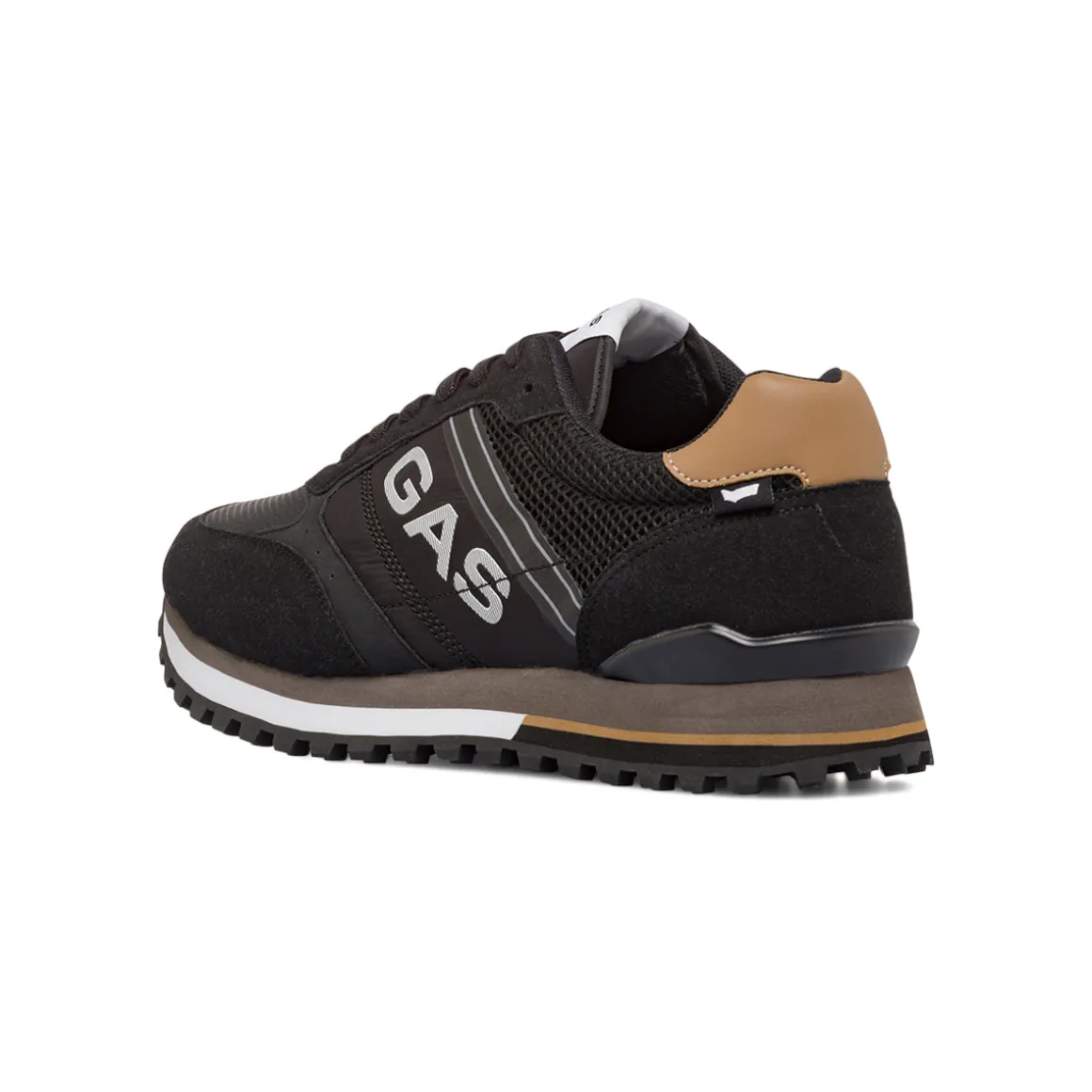 Sneakers nere da Uomo con dettagli in tessuto Gas