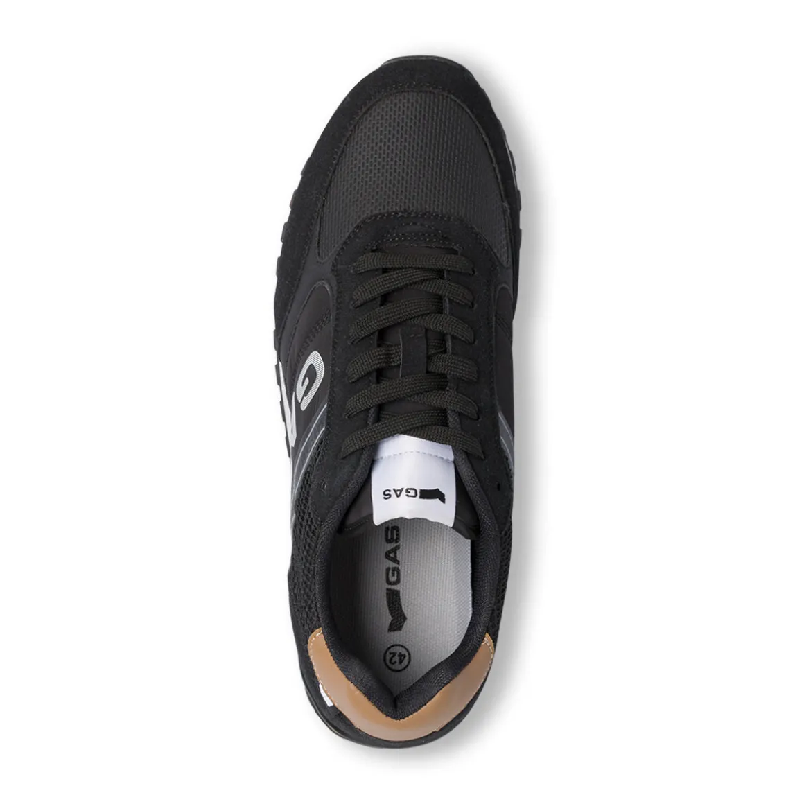 Sneakers nere da Uomo con dettagli in tessuto Gas