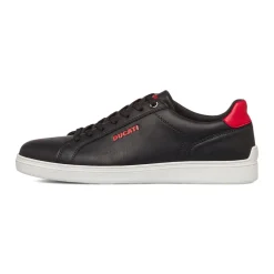 Sneakers nere da Uomo con logo rosso Ducati