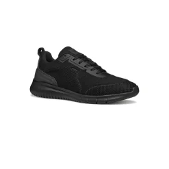 Sneakers nere da Uomo in tessuto traforato e suola traspirante Geox