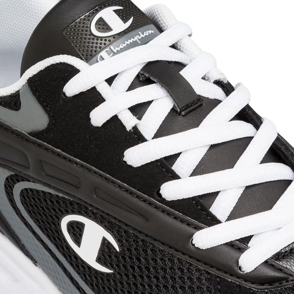 Sneakers nere e grigie da Uomo con logo Champion