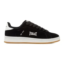 Sneakers Nere effetto velluto con logo Everlast