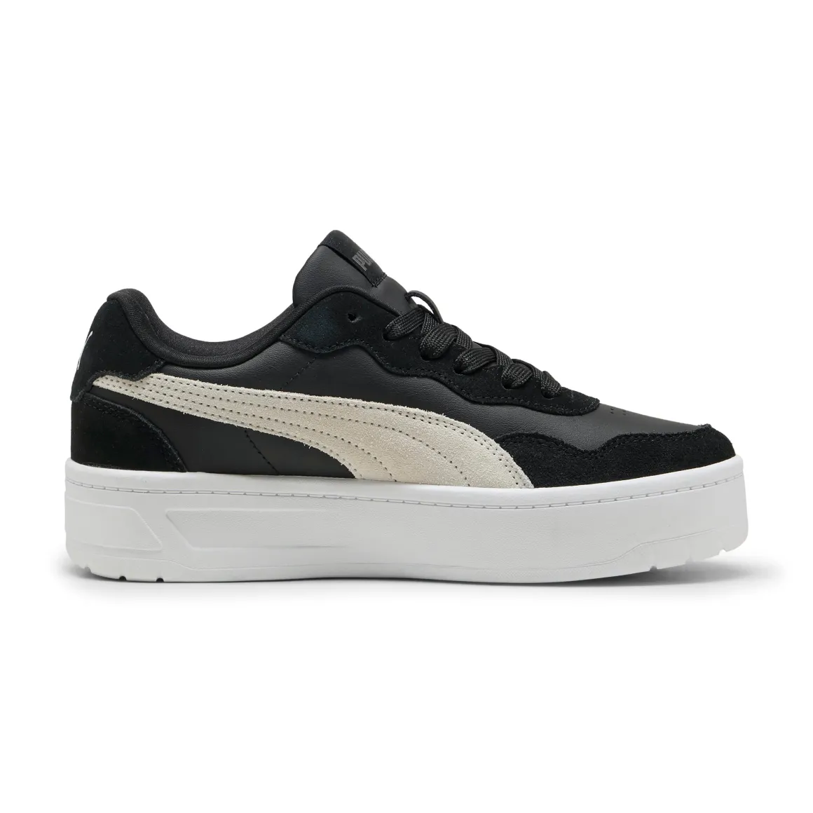 Sneakers nere platform da donna con dettagli effetto scamosciato Puma Court Lally Skye