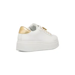 Sneakers platform bianche da Donna con farfalla gioiello Lora Ferres