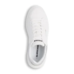 Sneakers platform bianche da donna con dettaglio argento Americanino