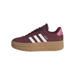 Sneakers platform casual rosso bordeaux da ragazza adidas VL Court Bold