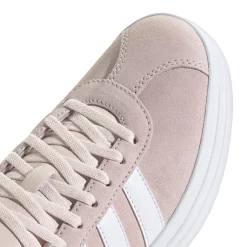 Sneakers platform rosa da donna in pelle adidas VL Court Bold