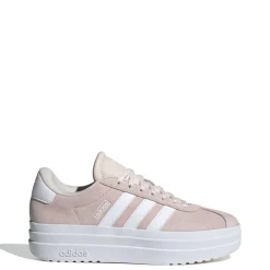 Sneakers platform rosa da donna in pelle adidas VL Court Bold