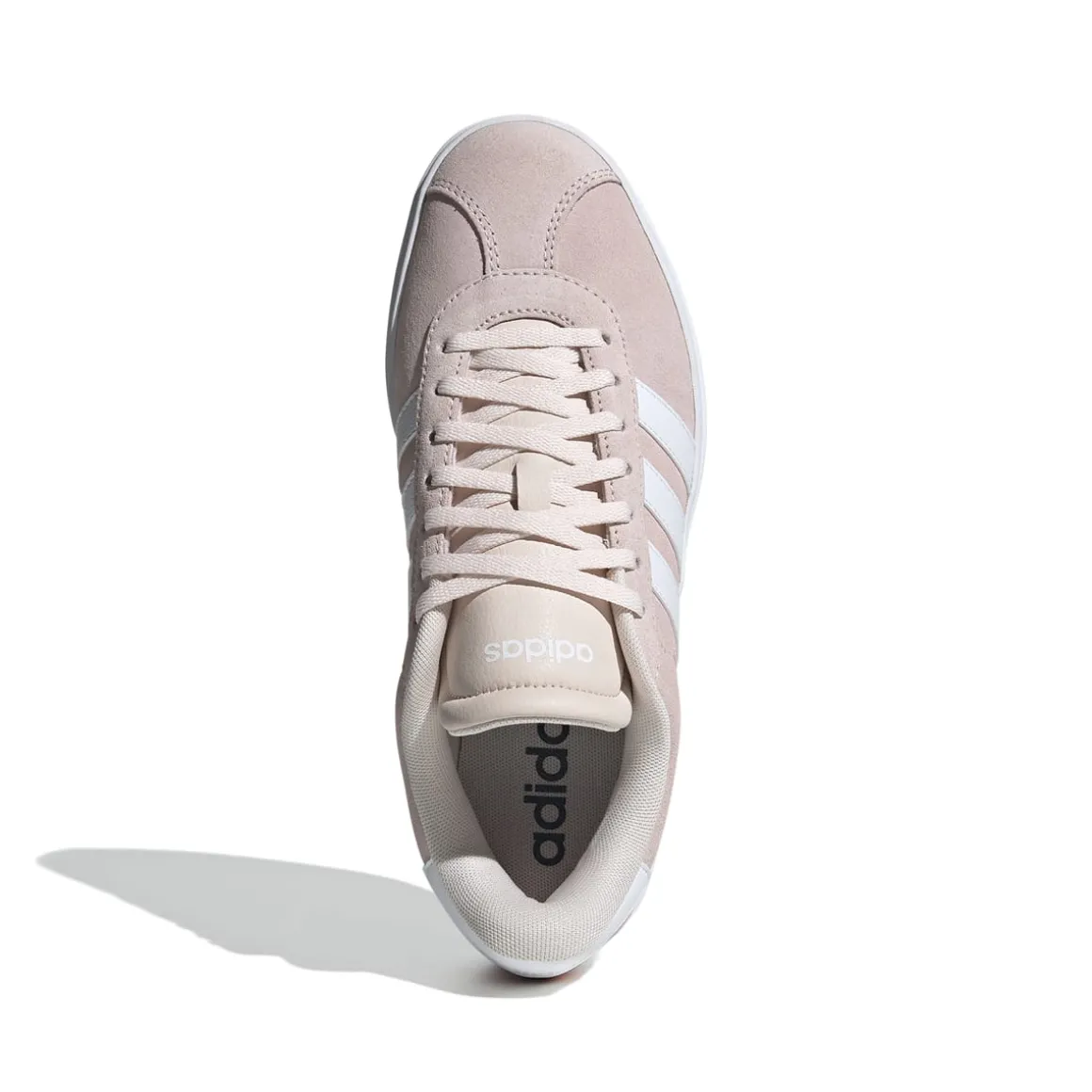 Sneakers platform rosa da donna in pelle adidas VL Court Bold