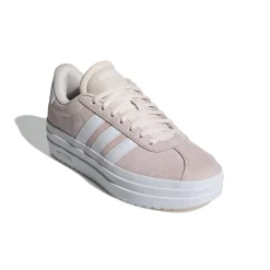 Sneakers platform rosa da donna in pelle adidas VL Court Bold