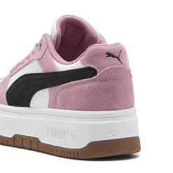 Sneakers platform rosa e bianche da Donna Puma Rebound Femme Low