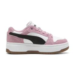 Sneakers platform rosa e bianche da Donna Puma Rebound Femme Low