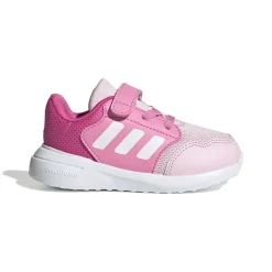 Sneakers primi passi bambina rosa e fucsia con logo adidas Tensaur Run 3.0