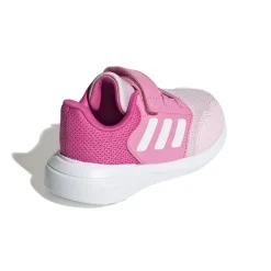 Sneakers primi passi bambina rosa e fucsia con logo adidas Tensaur Run 3.0